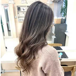 セミロング カラー 奥山義進/大宮 /ダブルカラーのヘアスタイル