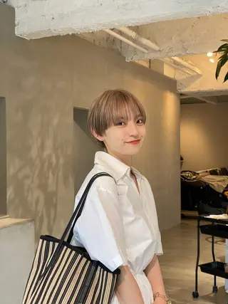 ショート 中村 玲音のヘアスタイル