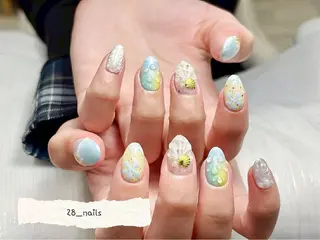 ショート トゥー フエンのネイルデザイン