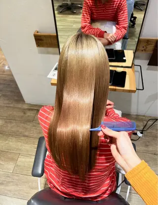 暖色カラー/レイヤー 唯菜 ユイナのヘアスタイル