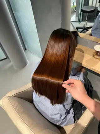 ロング 艶カラー美髪縮毛矯正 /髪質改善✨️ユウキのヘアスタイル