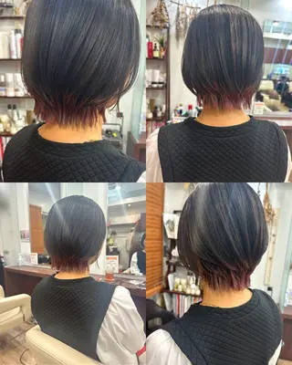 ショート カラー 宇都 唯のヘアスタイル