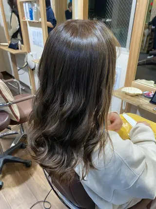 セミロング カラー メンズ FUKUSHIMAのヘアスタイル