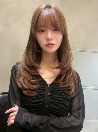 ミディアム カラー パーマ ヘアアレンジ ✂️ボブ/レイヤー /艶カラー🌷喜美花のヘアスタイル