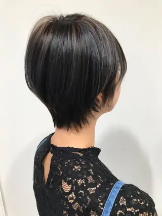 ショート カラー 片山千晴✨ツヤ髪カラ ー✨顔まわりカット✨のヘアスタイル
