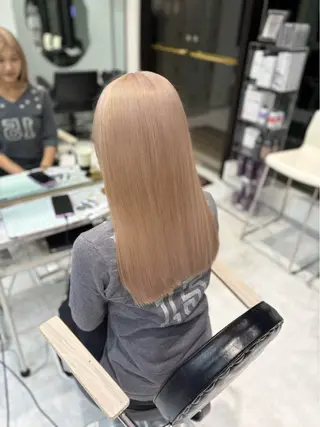 ロング カラー 色落ち綺麗🩰ハイ トーン🎀RINKAのヘアスタイル