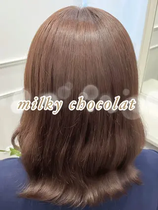 ミディアム カラー ヘアアレンジ ガーリーカラー🩷 ユウ🍓💞のヘアスタイル