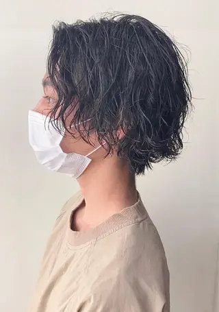 ショート 横浜/韓国レイヤー /透明感カラー🌷のヘアスタイル
