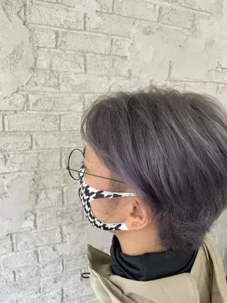 ショート カラー メンズ ブリーチ特化 ハイトーンRYOYAのヘアスタイル