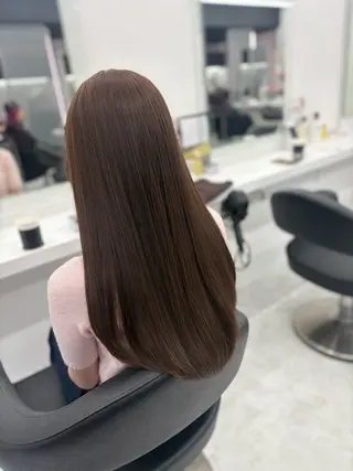 ロング カラー ベージュ×レイヤー 🤎横浜/miu🤎のヘアスタイル