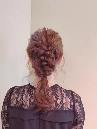 ミディアム ヘアアレンジ 竹谷 千佳子のヘアスタイル