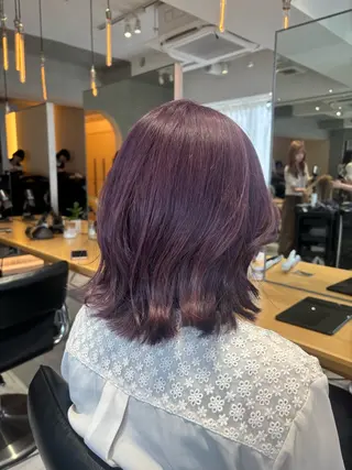カラー くるみ🎀🐿 艶カラー✨のヘアスタイル