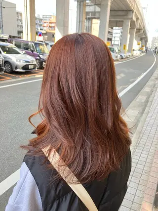 ミディアム カラー 前之園 ひかるのヘアスタイル