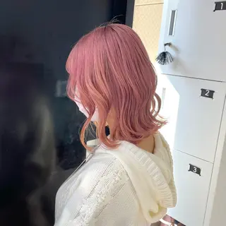セミロング 🎀 原宿/ブリーチ 🎀 ♡Reina♡のヘアスタイル