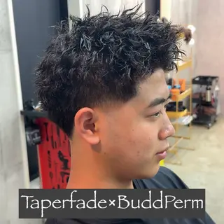 ショート パーマ ヘアアレンジ メンズ MENIN メンズ サロン　望月　涼太のヘアスタイル