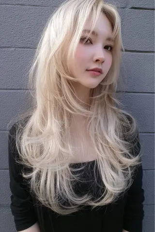 ロング カラー RUKA 美容院×ネイリストのヘアスタイル