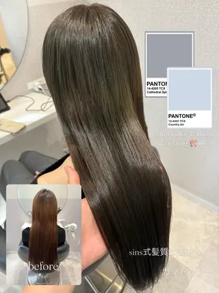ロング カラー 女性リピ90%🍨 🩷佐藤みずきのヘアスタイル