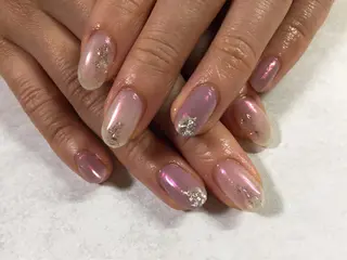 セミロング ネイル kiki nail &brow二子玉川のネイルデザイン