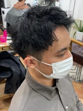 ショート パーマ メンズ クセを最大限に活かす メンズパーマ奈良大祐のヘアスタイル
