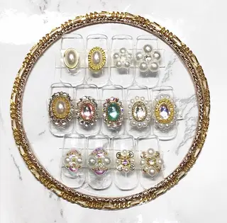 ネイル 渋谷／チップ長さ出し 👑アプレgel-xのネイルデザイン
