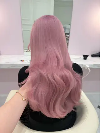 ロング カラー ハイトーンカラー💞 くるみ🎀のヘアスタイル