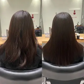 セミロング 髪質改善ヘアケア 艶髪特化/上田のヘアスタイル