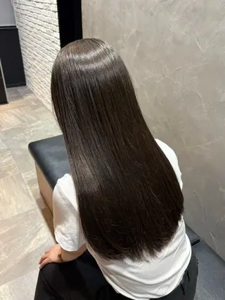 ロング カラー 🫧寒色カラー/透明 感ブラック/Risaのヘアスタイル