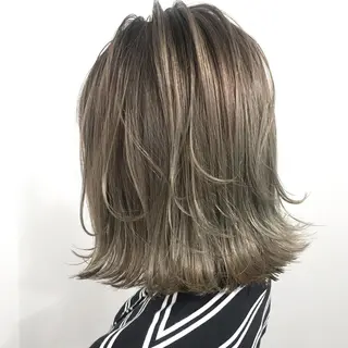 ミディアム ウルフ/デザイン/ 大阪/タカハシユウキのヘアスタイル