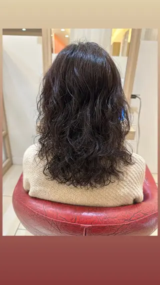 パーマ ナチュラルヘア 神田一瑳のヘアスタイル