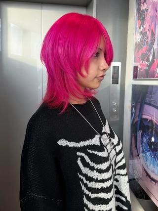 セミロング 似合わせカット/ デザインカラー🦄のヘアスタイル