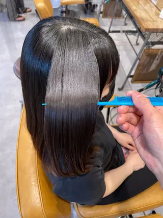 セミロング パーマ タンバルモリ/ ボブ/中西晴香のヘアスタイル