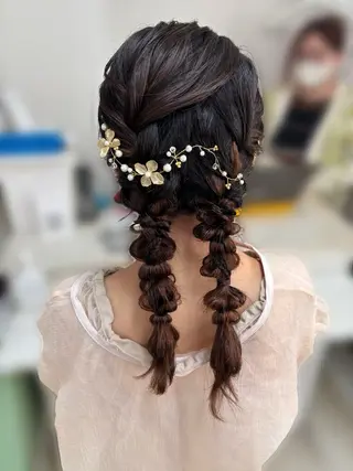 ヘアアレンジ 長岡 有里のヘアスタイル