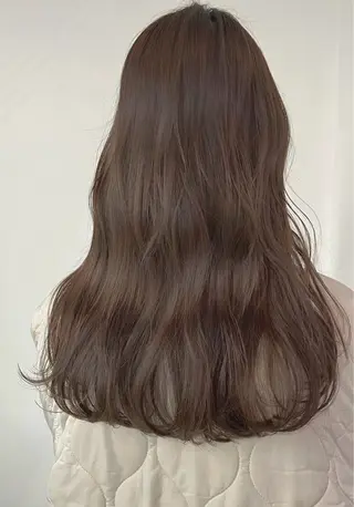 セミロング カラー オリーブ/縮毛♡ Natsuno🩰のヘアスタイル