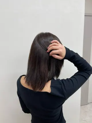 セミロング カラー 透明感カラー⭐️ Takumaのヘアスタイル
