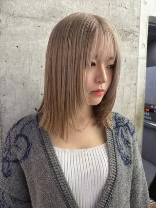 ミディアム カラー 🎨デザイン🥇 美髪・艶髪　日暮千敬のヘアスタイル