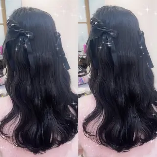 ロング ヘアアレンジ 新宿三丁目アイドル ヘアメイクたでぬまのヘアスタイル