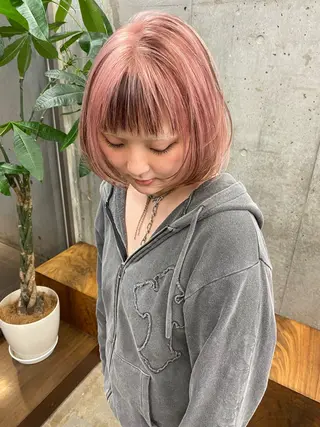 ミディアム カラー ✨️艶ハイトーン特化 ✨️佐藤望のヘアスタイル