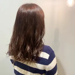 セミロング カラー 山崎 美羽のヘアスタイル