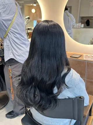 ロング カラー 横浜⭐️カラー モデル🦋あみ🦋のヘアスタイル
