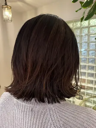 ミディアム 千田 珠子のヘアスタイル