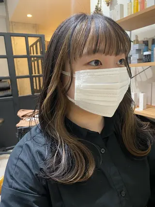 ミディアム カラー 似合う髪型見つけます AYAKAのヘアスタイル