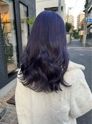 セミロング うる艶カラー/ 縮毛矯正/nao💙のヘアスタイル