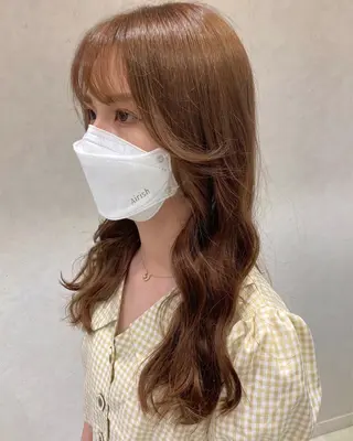 ロング カラー nono/パーマ /顔まわりカット🐈のヘアスタイル