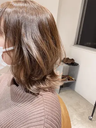 ショート カラー 似合わせレイヤー 阿波座/ふじむらのヘアスタイル