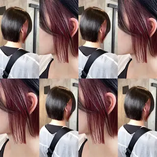 ショート カラー Koko . 🤍ボブ ✧*。のヘアスタイル