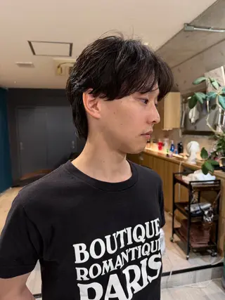ショート パーマ メンズ 杉山 拓未のヘアスタイル