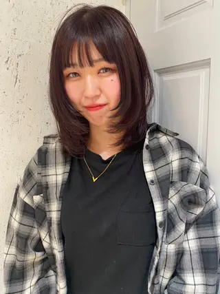 ミディアム カラー mai / linoah˚✧のヘアスタイル