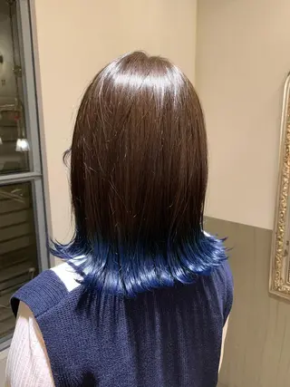セミロング カラー 韓国スタイル🇰🇷 annaのヘアスタイル