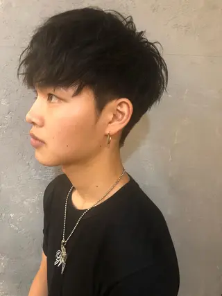 ショート カラー メンズ 川上 智汐のヘアスタイル