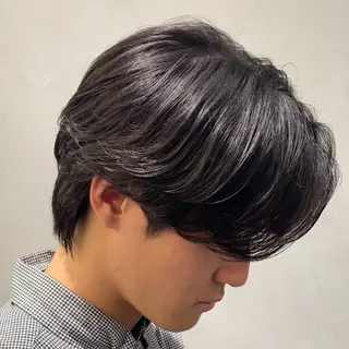 ミディアム パーマ ヘアアレンジ メンズ fifth 石川 凪のヘアスタイル